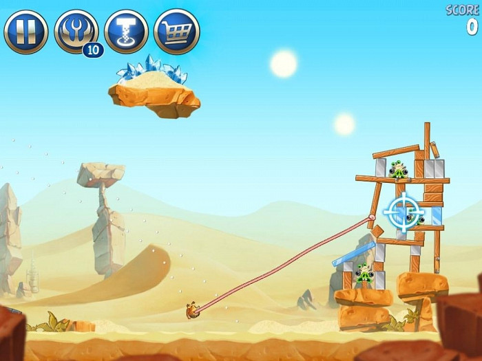 Скриншот из игры Angry Birds Star Wars 2