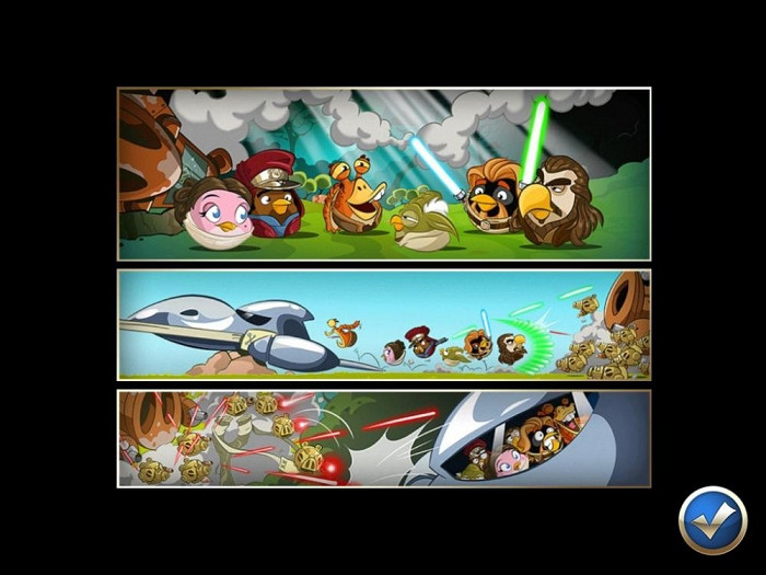 Скриншот из игры Angry Birds Star Wars 2