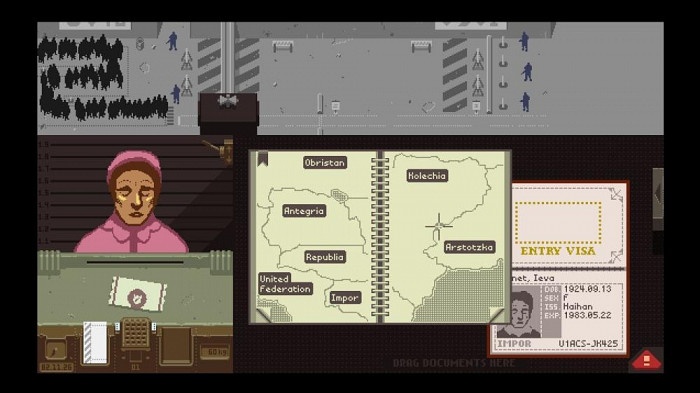 Скриншот из игры Papers, Please