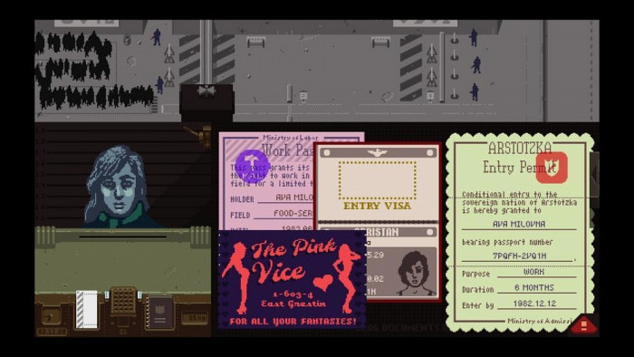 Скриншот из игры Papers, Please