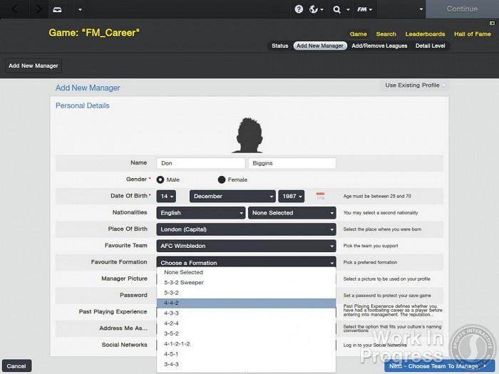 Скриншот из игры Football Manager 2014