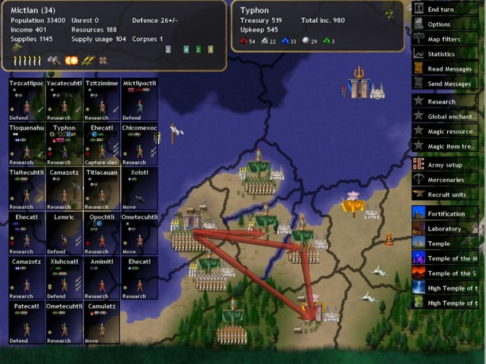 Скриншот из игры Dominions 4: Thrones of Ascension