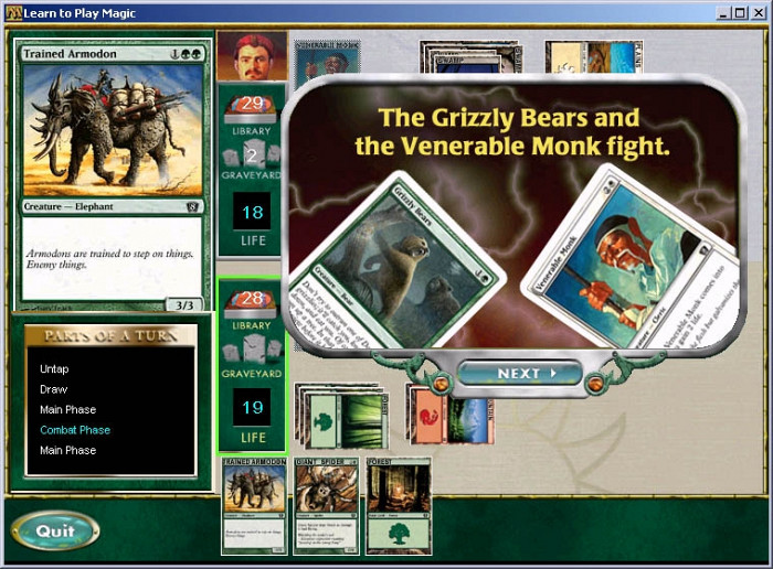 Скриншот из игры Magic: The Gathering Online