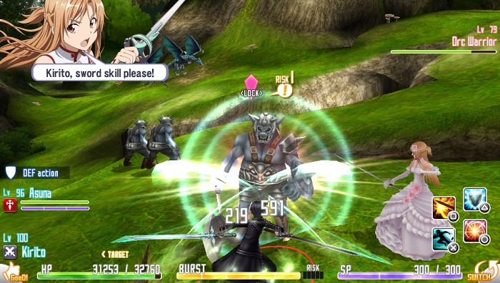 Скриншот из игры Sword Art Online: Hollow Fragment