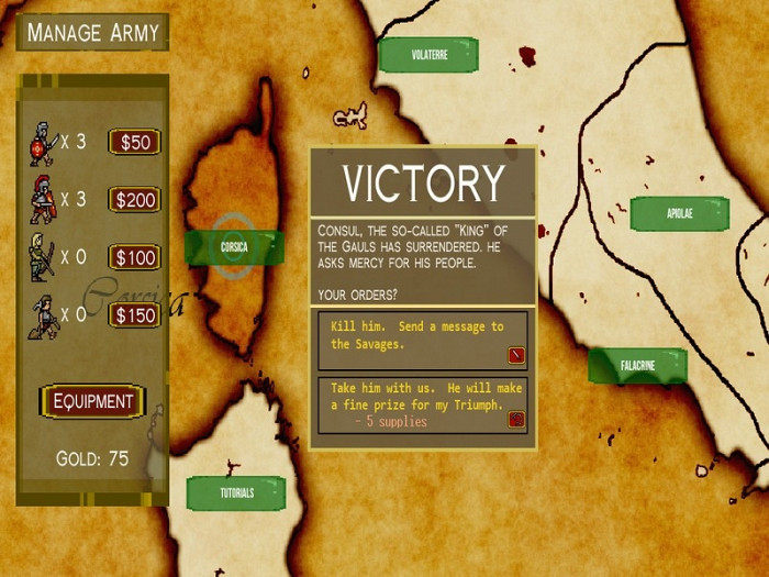 Скриншот из игры Super Roman Conquest