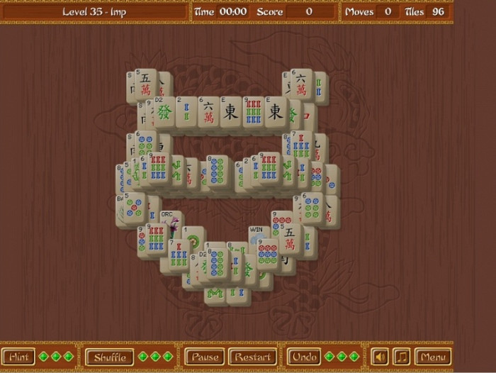 Скриншот из игры Mahjongg Classic