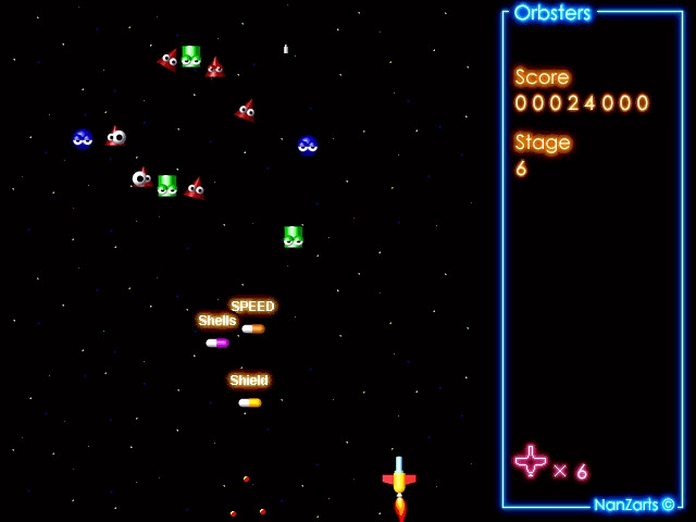 Скриншот из игры Orbsters