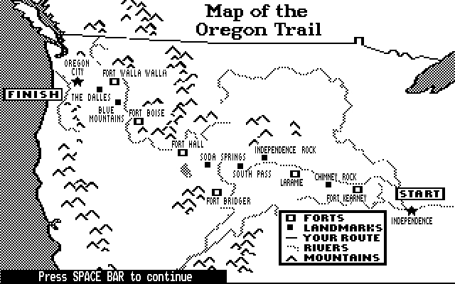Скриншот из игры Oregon Trail, The