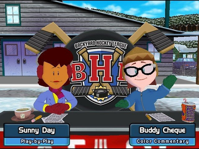 Скриншот из игры Backyard Hockey 2005