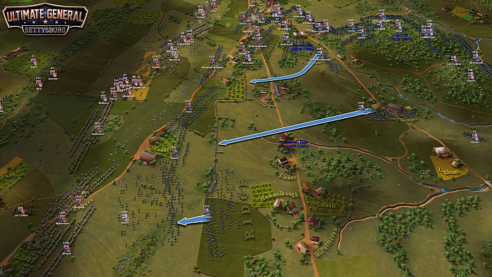 Скриншот из игры Ultimate General: Gettysburg