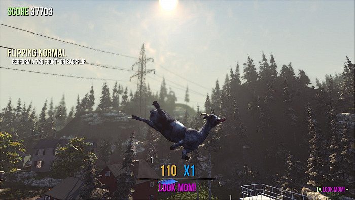 Скриншот из игры Goat Simulator