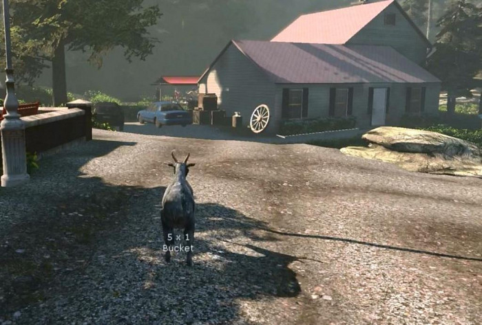 Скриншот из игры Goat Simulator