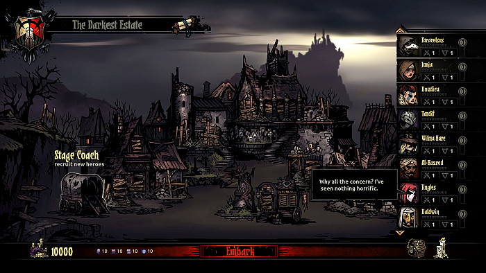 Скриншот из игры Darkest Dungeon