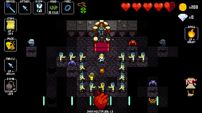 Скриншот из игры Crypt of the Necrodancer