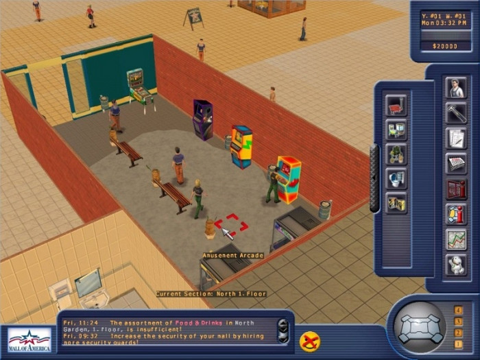 Скриншот из игры Mall of America Tycoon