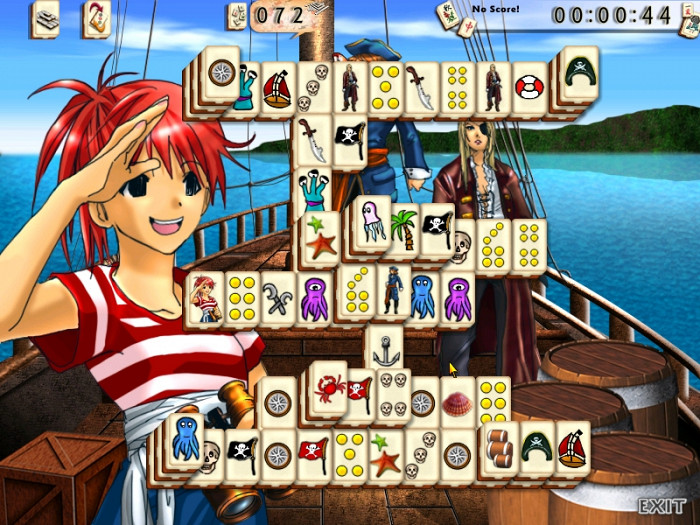 Скриншот из игры MangaJongg
