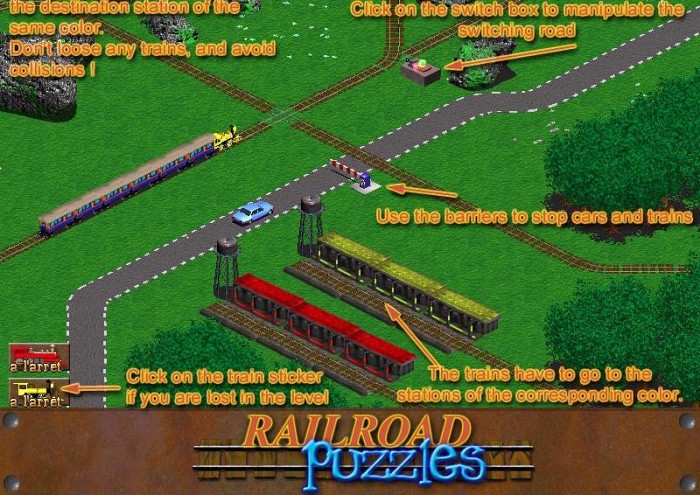 Скриншот из игры Railroad Puzzles
