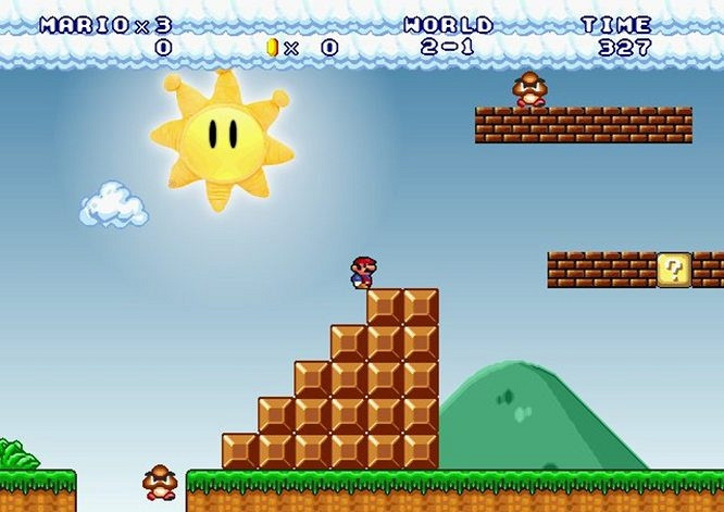 Скриншот из игры Mario Forever