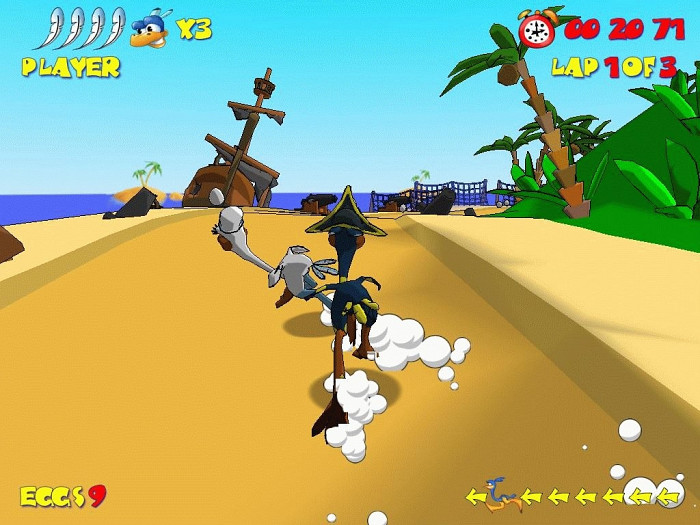 Скриншот из игры Ostrich Runner