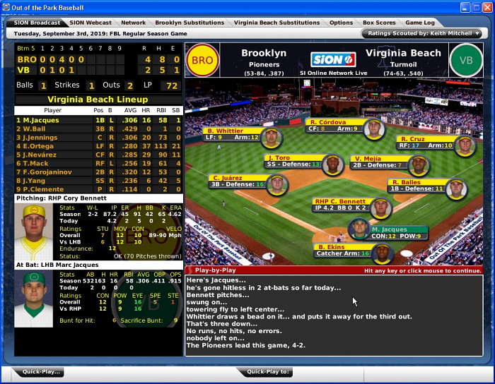 Обложка для игры Out of the Park Baseball 2007