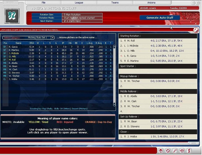 Скриншот из игры Out of the Park Baseball 6