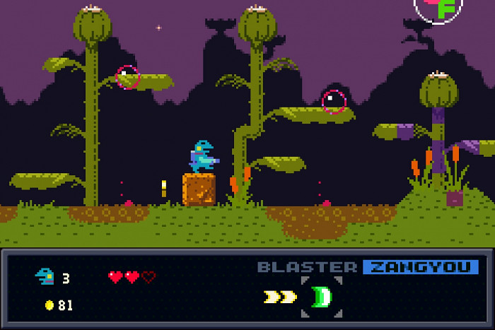 Скриншот из игры Kero Blaster