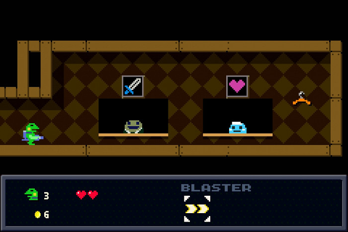 Скриншот из игры Kero Blaster