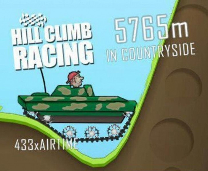 Скриншот из игры Hill Climb Racing