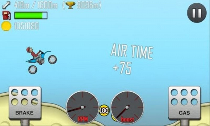 Скриншот из игры Hill Climb Racing