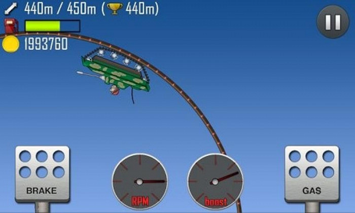 Скриншот из игры Hill Climb Racing