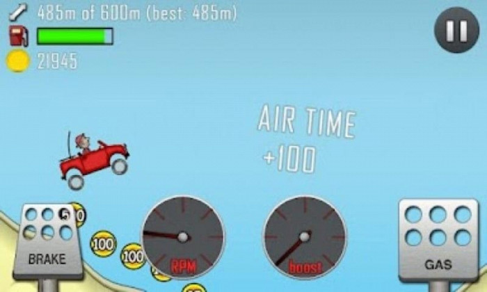 Скриншот из игры Hill Climb Racing