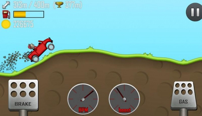 Скриншот из игры Hill Climb Racing