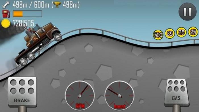 Скриншот из игры Hill Climb Racing