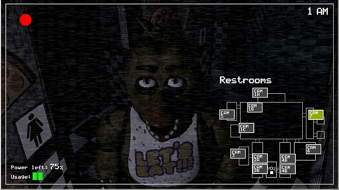 Скриншот из игры Five Nights at Freddy's