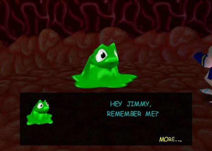 Скриншот из игры Earthworm Jim 3D