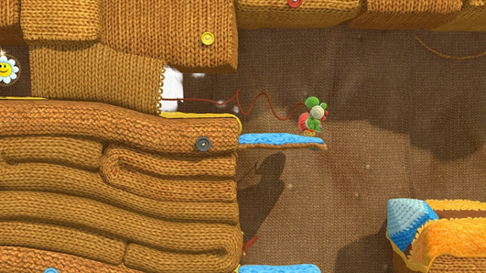 Скриншот из игры Yoshi's Woolly World