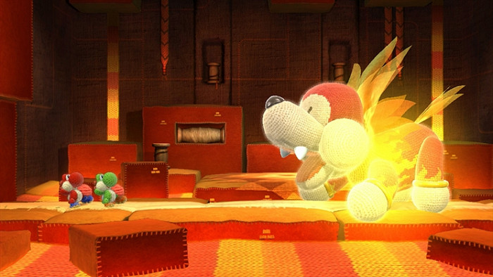 Скриншот из игры Yoshi's Woolly World