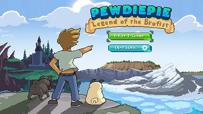Скриншот из игры PewDiePie: Legend of the Brofist