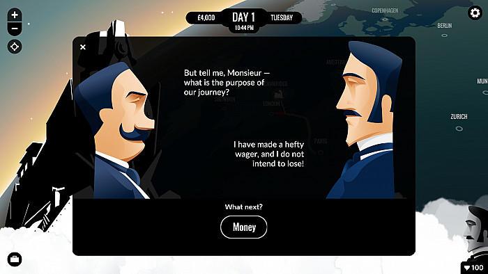 Скриншот из игры 80 Days