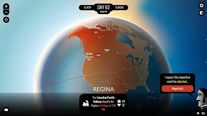 Скриншот из игры 80 Days
