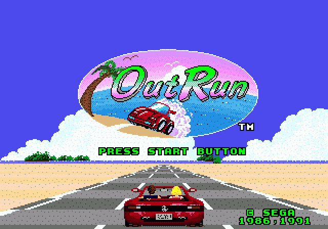 Скриншот из игры OutRun
