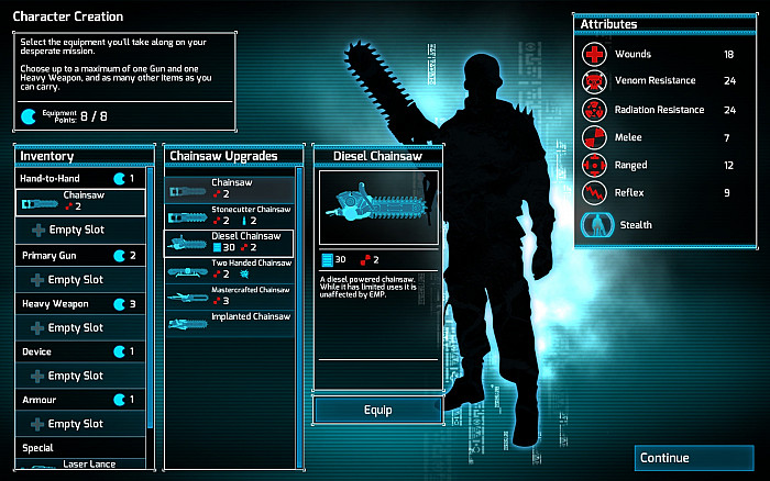 Скриншот из игры Chainsaw Warrior: Lords of the Night