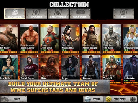 Скриншот из игры WWE Immortals