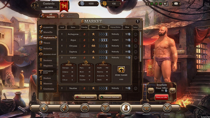 Скриншот из игры Gladiators Online: Death Before Dishonor