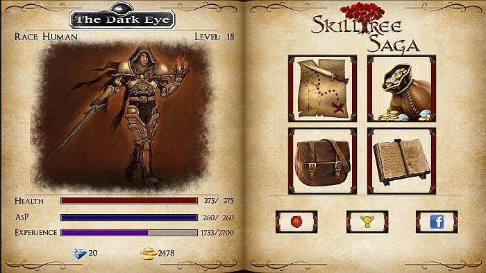 Скриншот из игры Dark Eye: Skilltree Saga, The