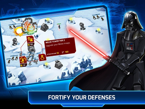 Скриншот из игры Star Wars: Galactic Defense