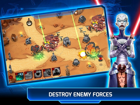 Скриншот из игры Star Wars: Galactic Defense