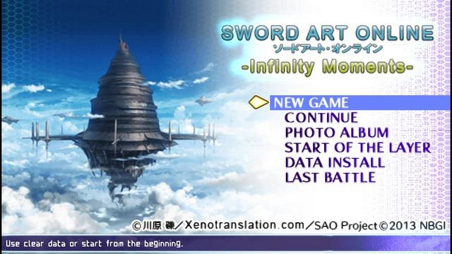 Скриншот из игры Sword Art Online: Infinity Moment