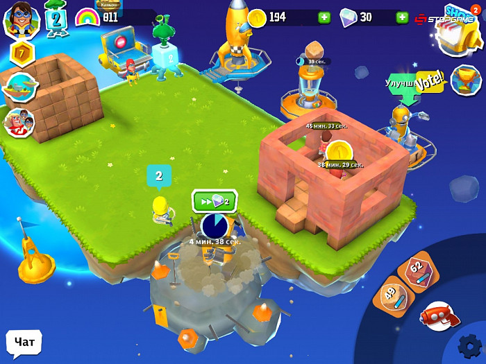 Скриншот из игры Supernauts