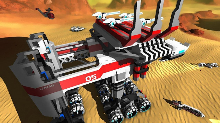 Скриншот из игры Robocraft